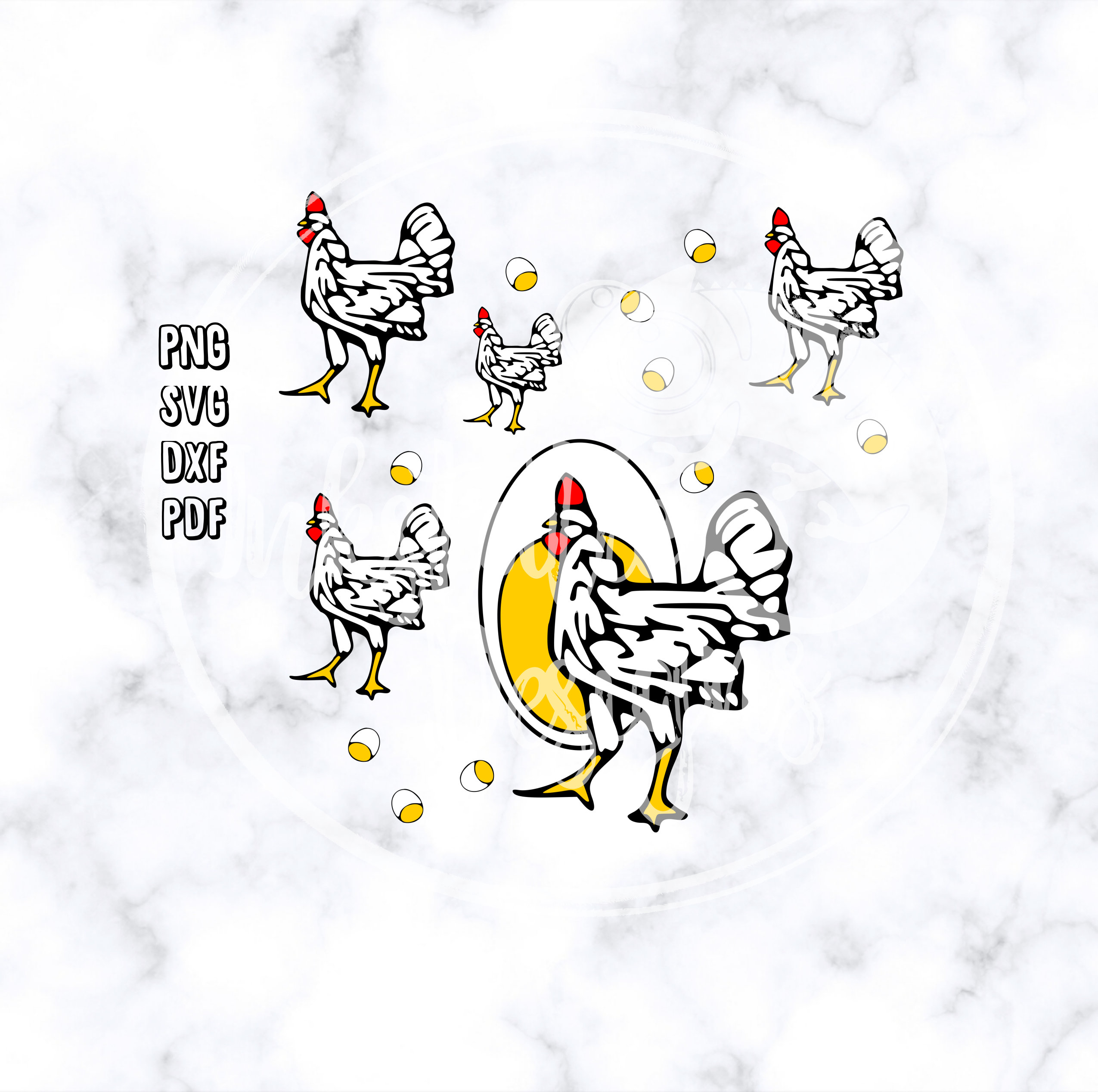 Roseanne Inspired Chicken Design Svg Png Dfx Pdf / Roseanne