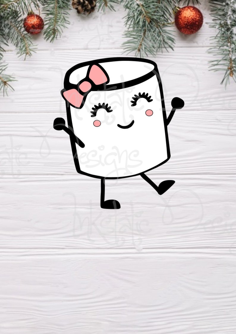 Marshmallows SVG PNG Cute Marshmallows Svg Winter Cut Files Etsy