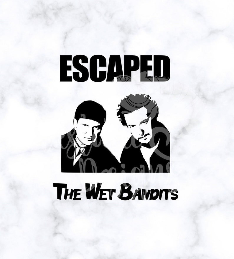 The Wet Bandits Dye Sublimation Transfer Christmas Transfer Harry And Marv 90s Christmas Movie Sublimation Transfer