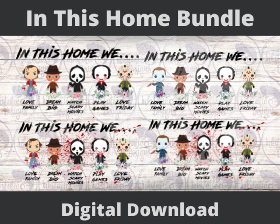 "In This House" Horror Movie Poster - A3, A4, A5 Print, Unframed Horror Decor