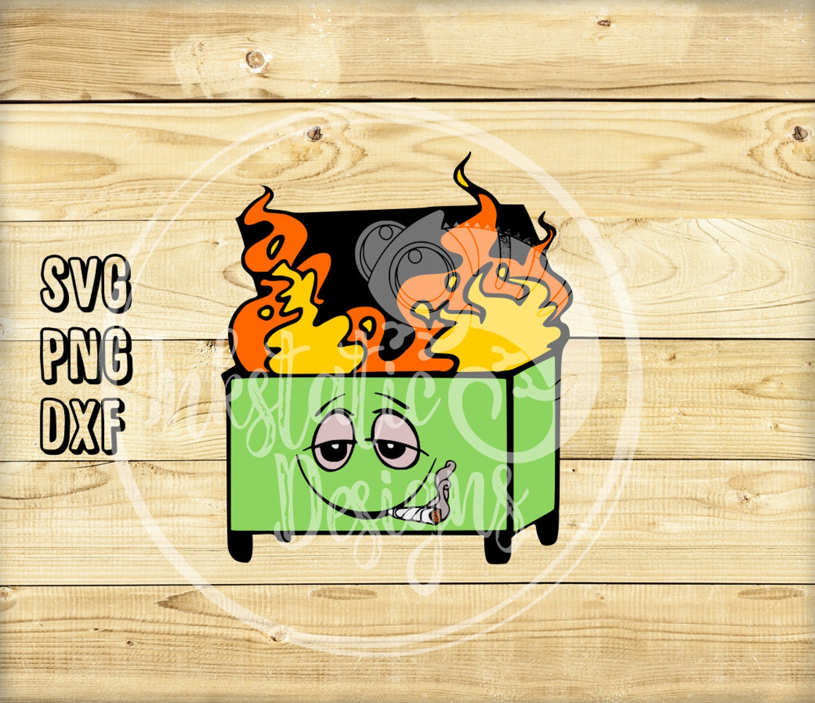 Cartoon Dumpster SVG Bundle / Dumpster Fire Instant Download / - Etsy