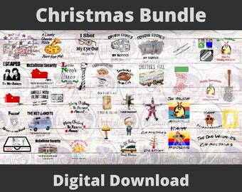 Ultimate Christmas Movie Bundle Instant Download, Holiday Sublimation Bundle, Battle Plans, Home Alone Digital Download, Cousin Eddie