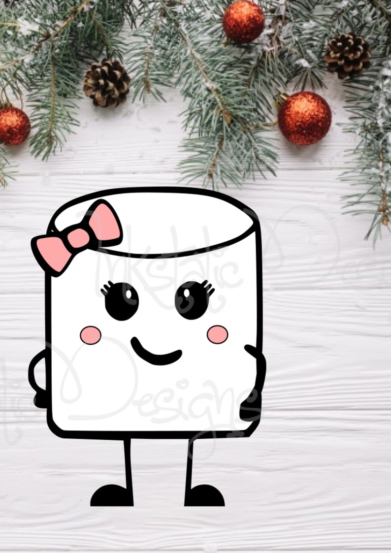 Marshmallows SVG PNG Cute Marshmallows Svg Winter Cut Files Etsy