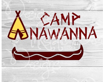 Camp Anawanna svg, png, dxf / Salute Your Shorts Cut File / 90s Nickelodeon / Nostalgic Nickelodeon TV / Nick Kid