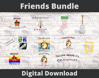 Friends Holiday | Holiday Armadillo SVG, PNG, Cut Files| Friends Christmas SVG Cut Files | Happy Friendsgiving svg cut file | Phoebes Song