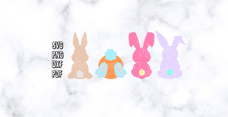 Bunny Behinds Design Bunny Butts Easter svg Bunny svg Animal Humor Easter Bunny Cottontail Rabbits