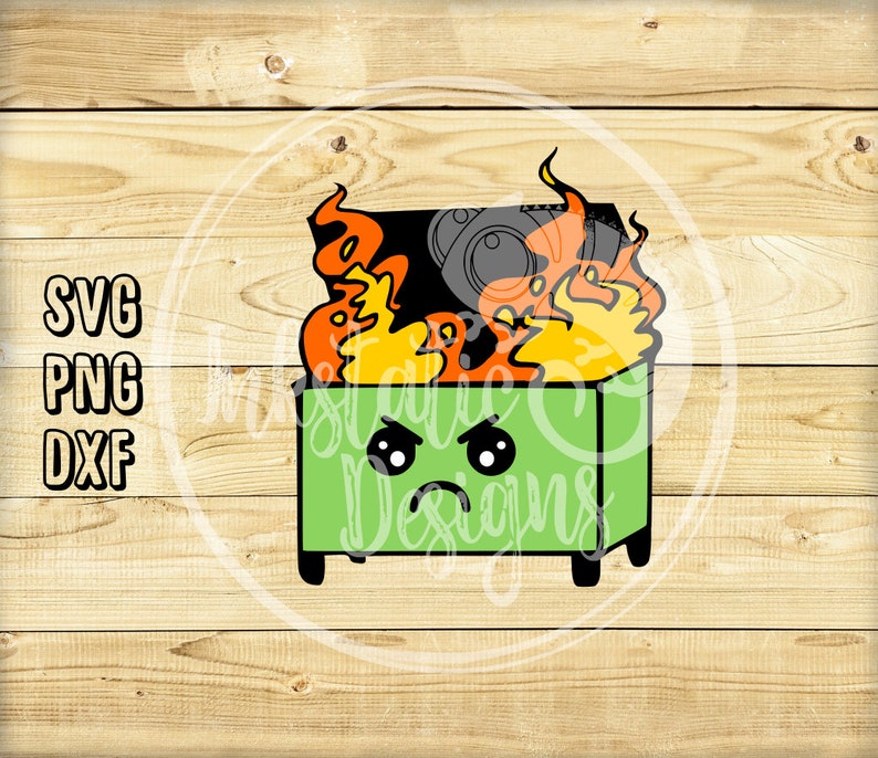 Cartoon Dumpster SVG Bundle / Dumpster Fire Instant Download / - Etsy