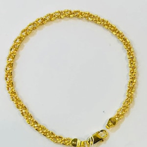 Intricate bracelet solid 22k gold 916 Yellow Gold