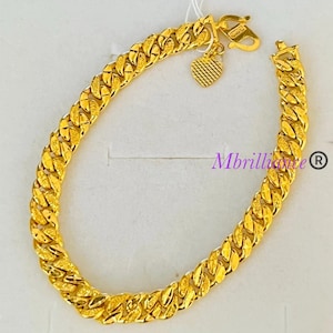 22k 916 gold cowboy bracelet pure 22k gold