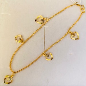 Fancy Twist Charms Bracelet 916 Gold