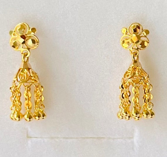 916 gold jhumka best sale designs