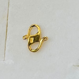Authentic solid 22k gold S hook spare parts for bracelet or chain 916 Gold