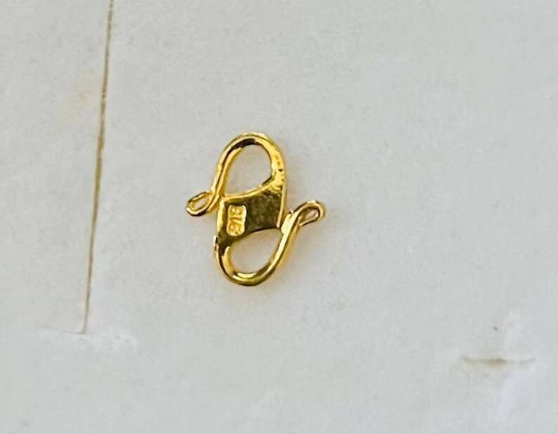 Authentic Solid 22k Gold S Hook Spare Parts for Bracelet or Chain 916