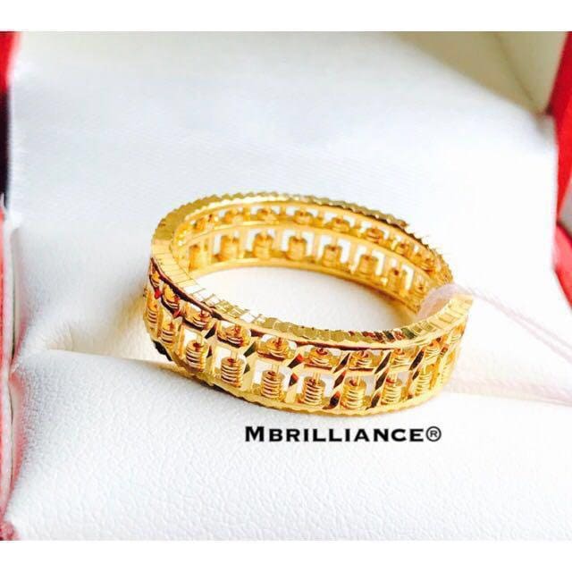 Abacus gold shop ring