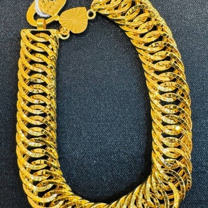 Classic curblink bracelet 916 Yellow Gold