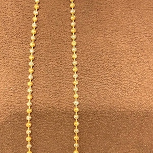 22K 916 Gold 2 tones beady anklet 916 Gold