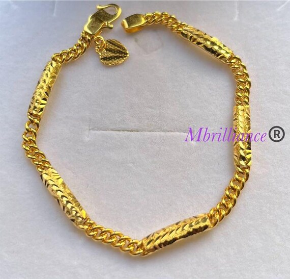Gold bar bracelet mens cheap
