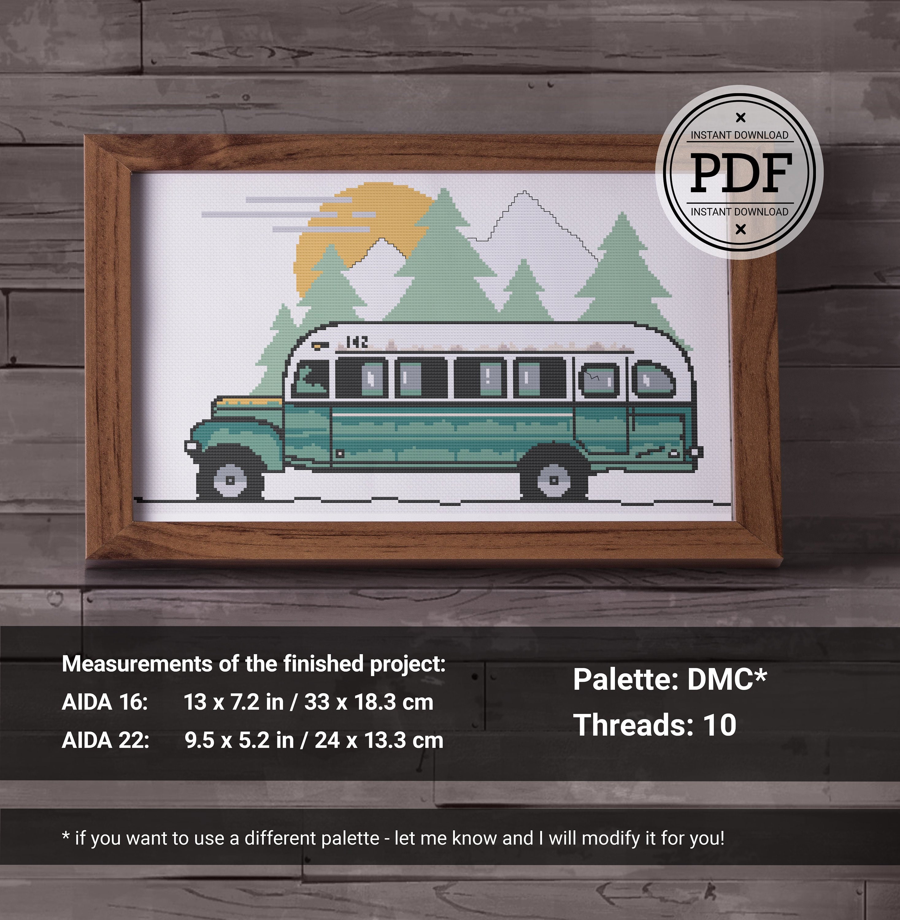 Patrón Punto de Cruz Into The Wild, Punto de Cruz Magic Bus, Punto de Cruz  Libro, Punto de Cruz Película, Punto de Cruz Supertramp, Descarga  Instantánea PDF - Etsy México, image size:2934x3000