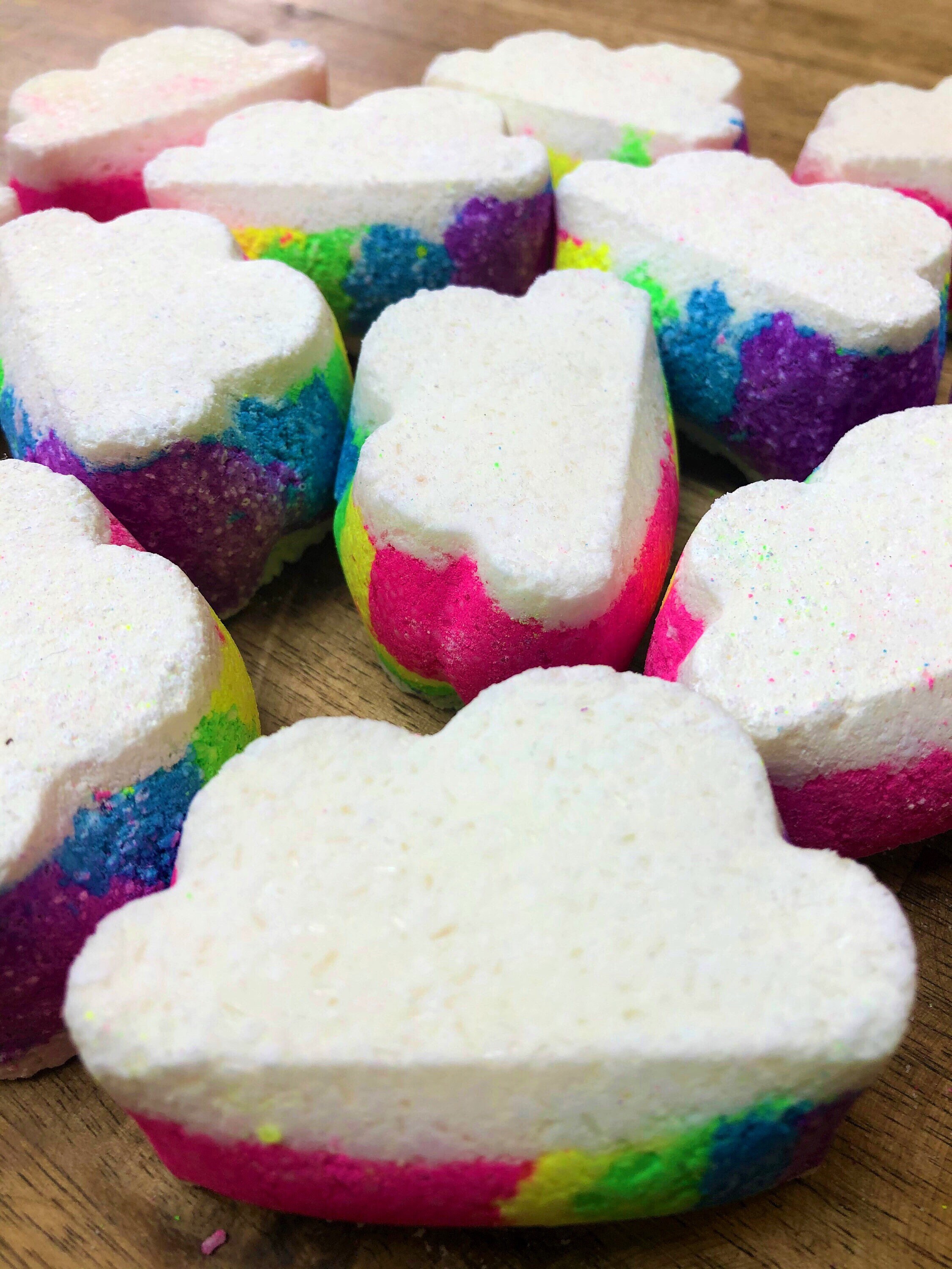 Rainbow Cloud Bath Bomb Rainbow Sherbet a mouth watering Etsy