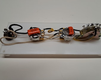 Tele Style Electric Guitar Wiring Harness - 3 Way switch - Orange Drop Capacitor  -Free USA Shipping
