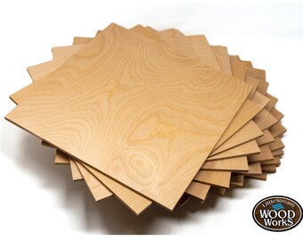 100pcs Blank Wood Squares Unfinished Wood Pieces Cutouts for DIY Arts Crafts J