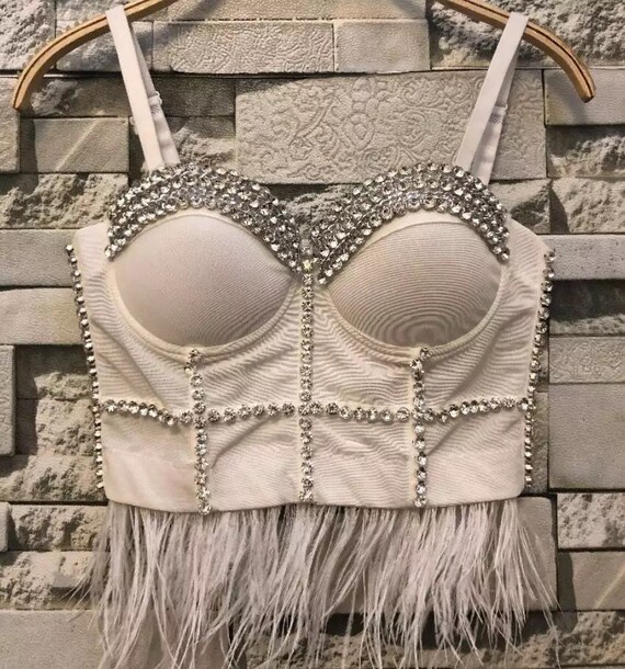 rhinestone bralette top