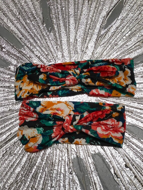 Matching floral headbands