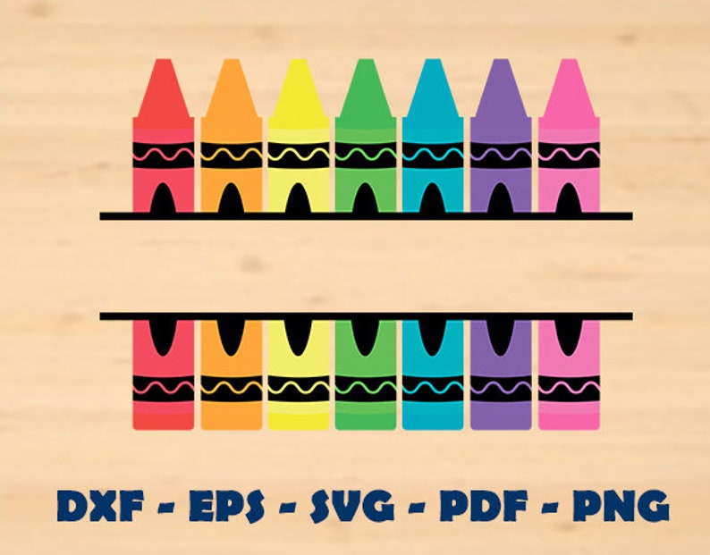 Download Teacher SVG Silhouette Crayon Monogram Monogram SVG | Etsy