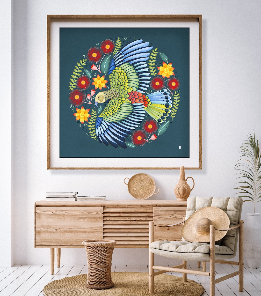 Cheeky Kea, Large Art Print, New Zealand Endemic Bird - Etsy