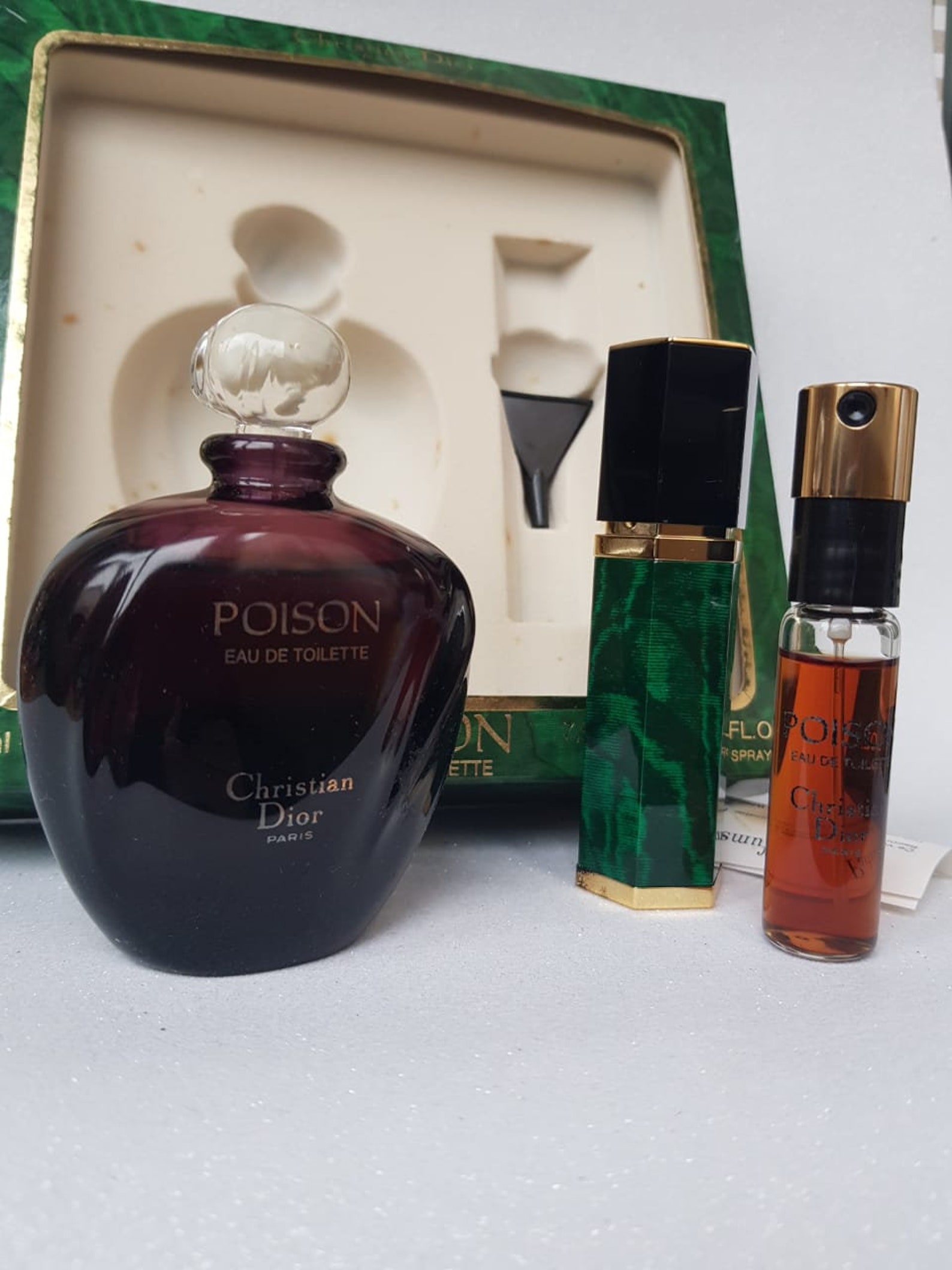 Set Poison Christian Dior 50 ml EDT 7.5 ml. Vintage RARE | Etsy