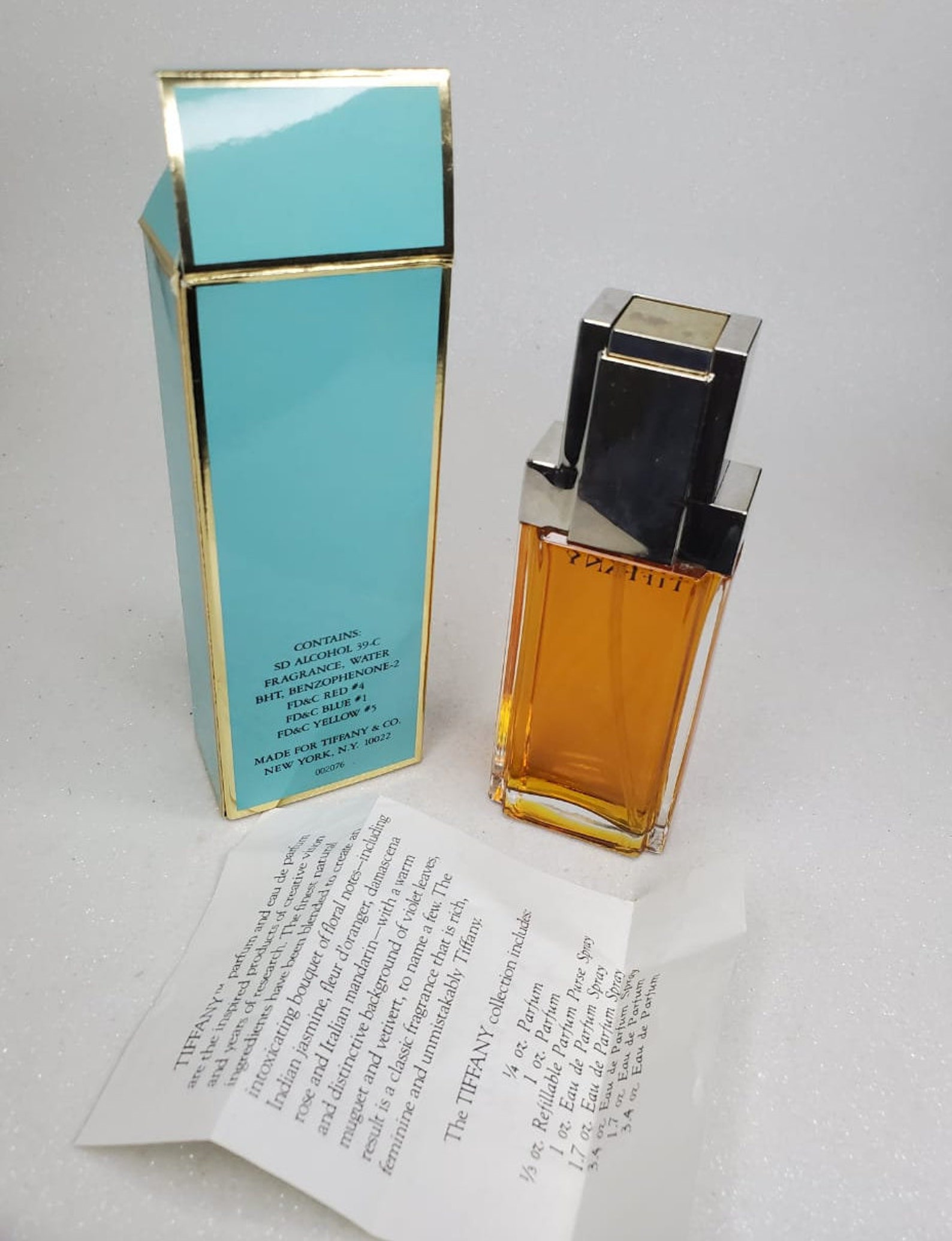Tiffany & Co Perfume 50 ml. Eau De Perfume. Vintage Etsy