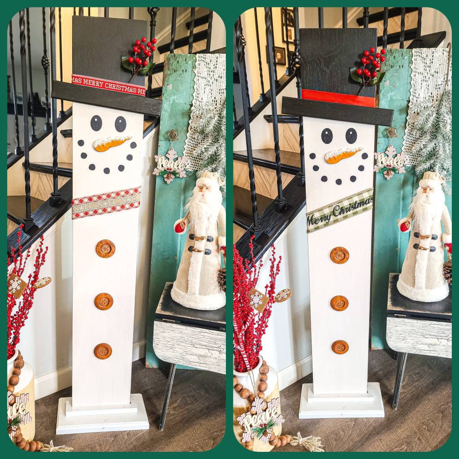 Snowman Christmas Card Holder 