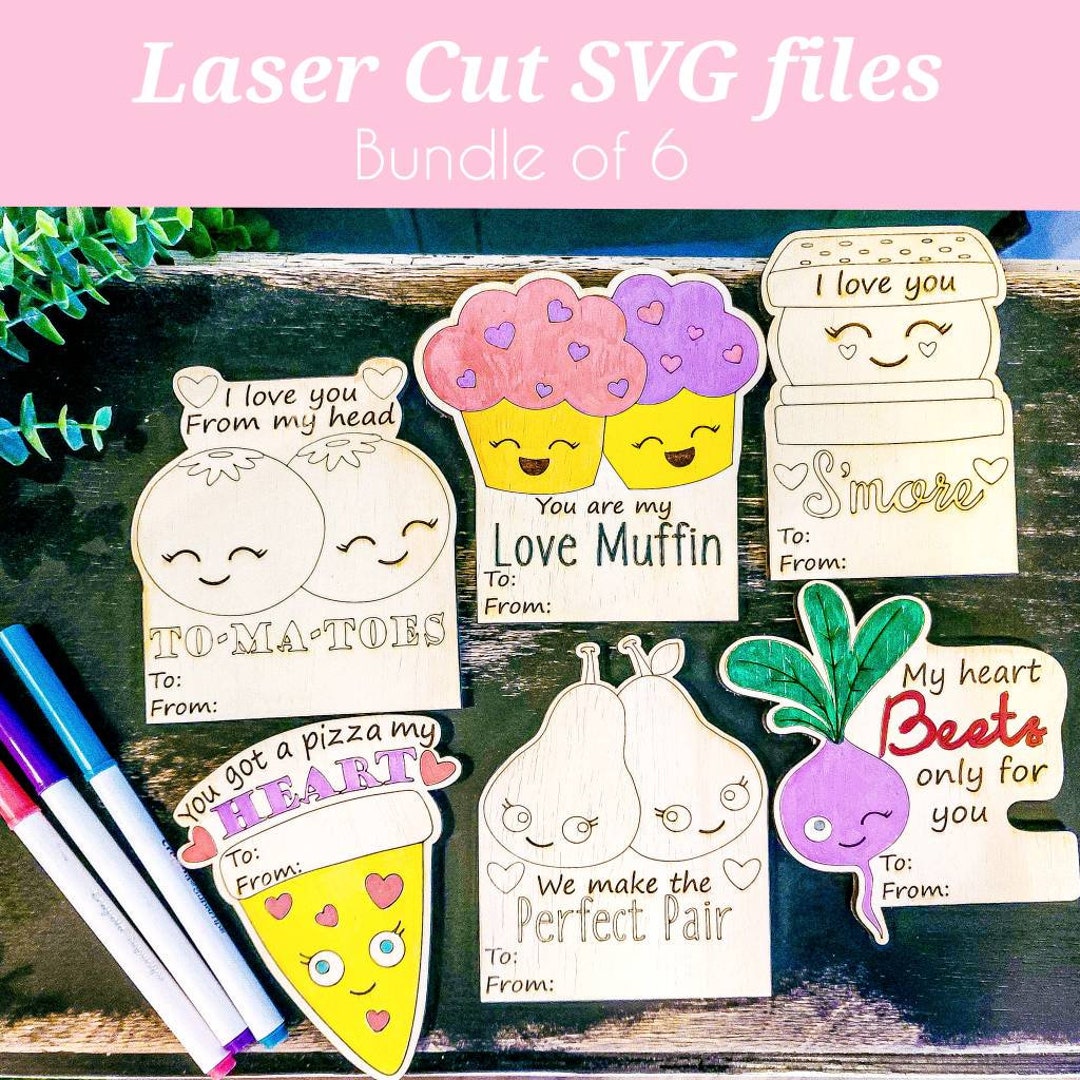 Valentine SVG for Laser, Valentine’s Day Card SVG, Digital Valentine