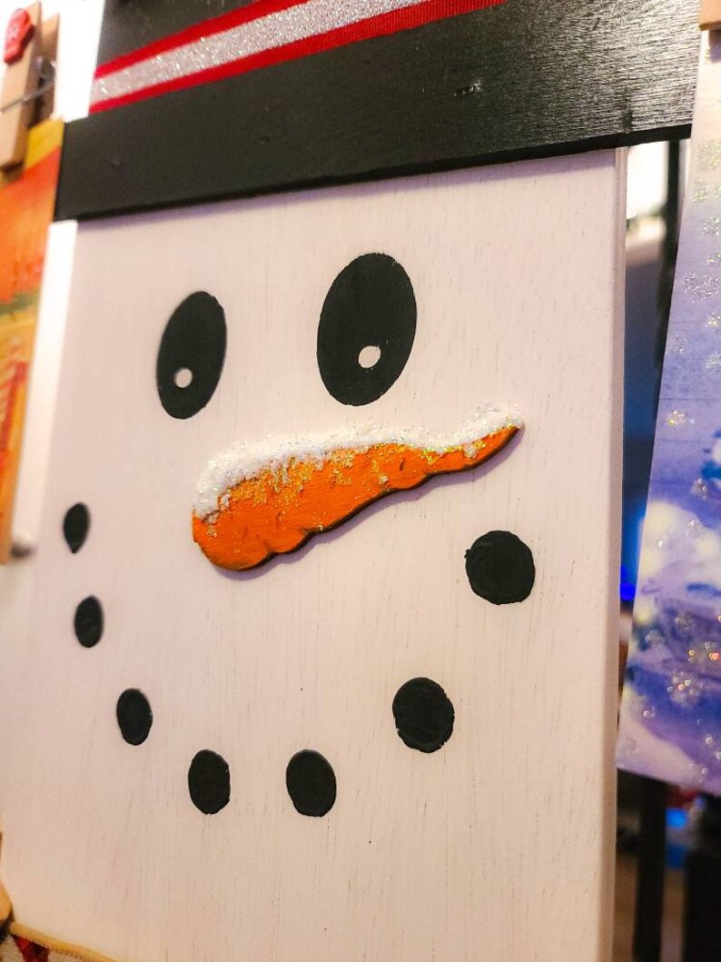 Snowman Christmas Card Holder 