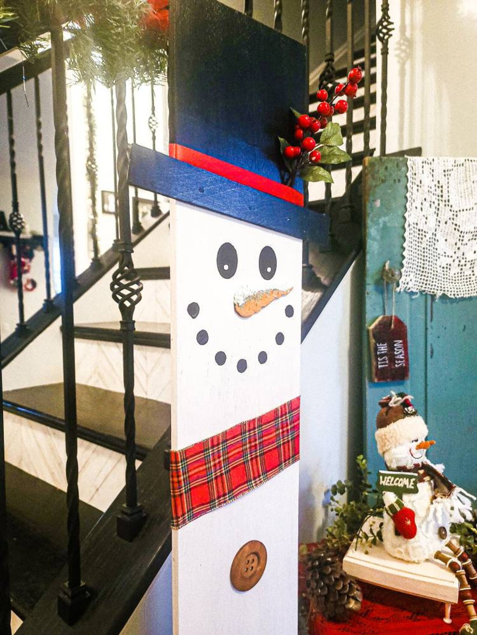 Snowman Christmas Card Holder 