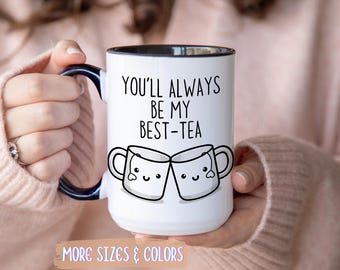 Tazza da caffè per la migliore amica / Regalo "Saremo migliori amiche" / Tazza in ceramica da 325 ml (11 oz) / Regalo per la migliore amica / Compleanno, Natale, amicizia, personalizzata