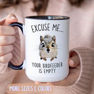 Ekorremugg | Rolig existensepisk present | Keramisk kaffemugg 30 cl | Present till djurälskare | Födelsedagspresent till jul