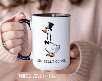 Taza del Sr. Ganso Tonto, regalo divertido de compromiso de boda