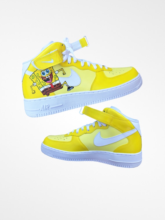 custom yellow air force ones