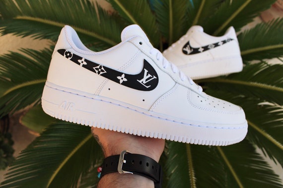 Custom Nike Air Force 1 Swooshes Custom Shoes Hand | Etsy