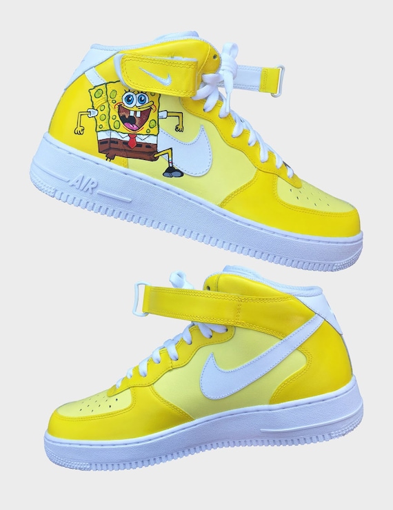 custom yellow air force ones