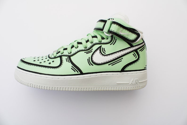 white and mint air force