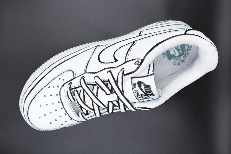 Custom Nike Air Force 1 Cartoon Custom Shoes Hand | Etsy