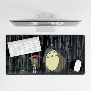 Totoro Anime Keyboard Desk Mat | Studio Ghibli Gaming Playmat image 3