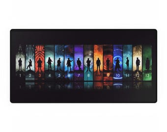Doctor Who Desk Mat: All Doctors, Geek Gaming Playmat