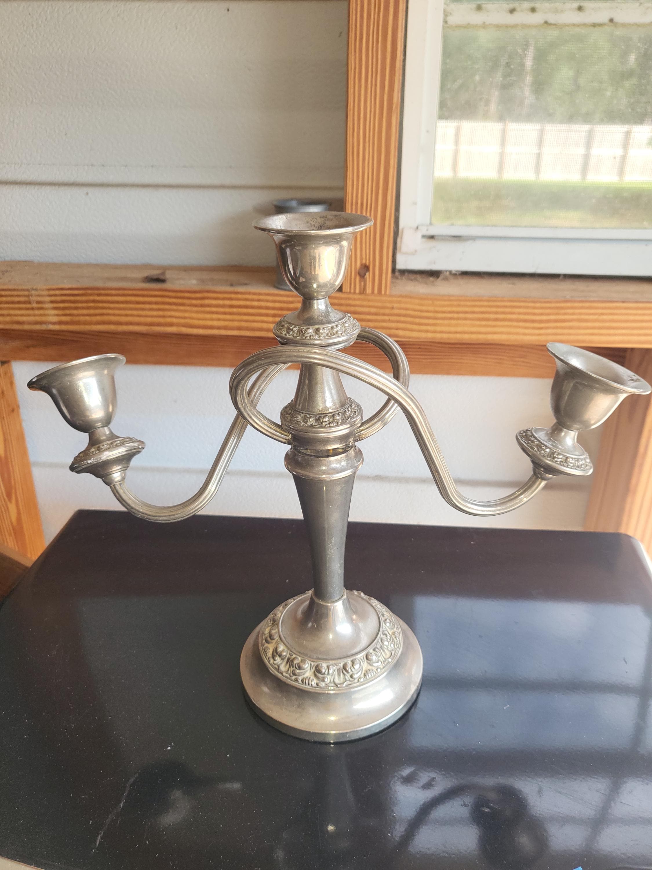 Vintage Silver-plated Ianthe Candelabra Candle Holder - Etsy