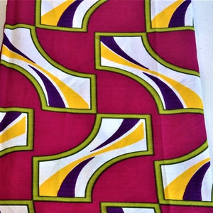 Ankara Print African Multicolor Fabric   2 yards