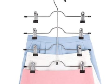 Pants & Skirts Hanger With Adjustable Clips