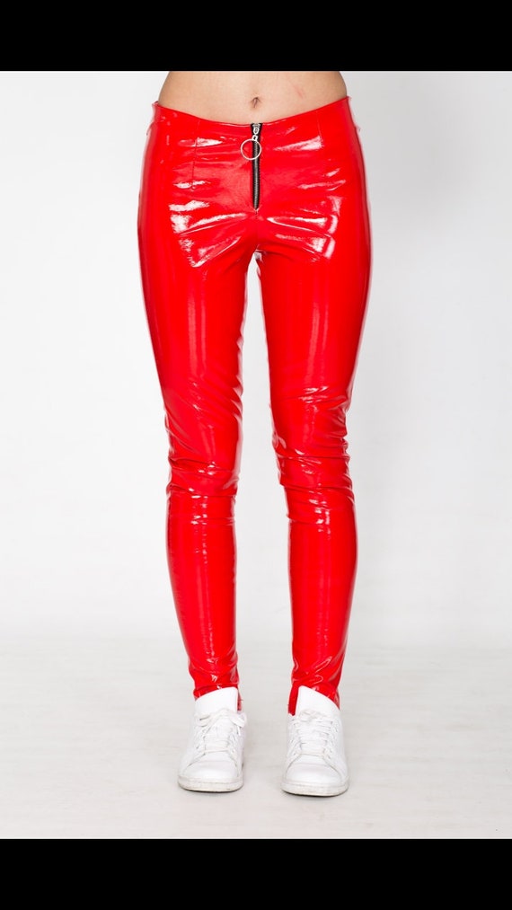 leather vinyl pants