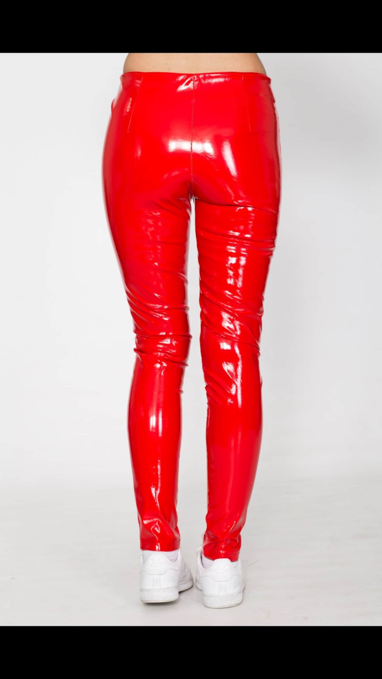 PVC Vinyl Jeans Pants Leggings / Faux Leather Etsy